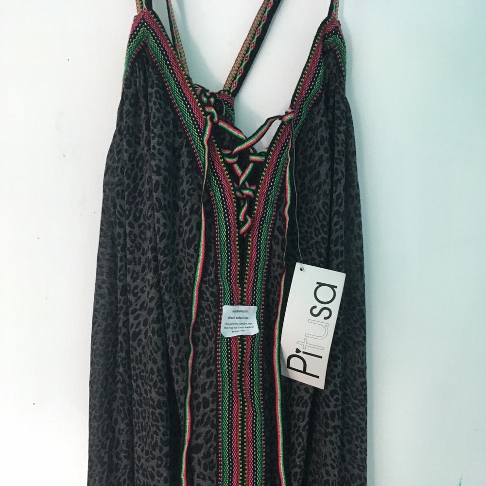 Ethically made maxi dress/beach cover by pitusa (Miami flagship)